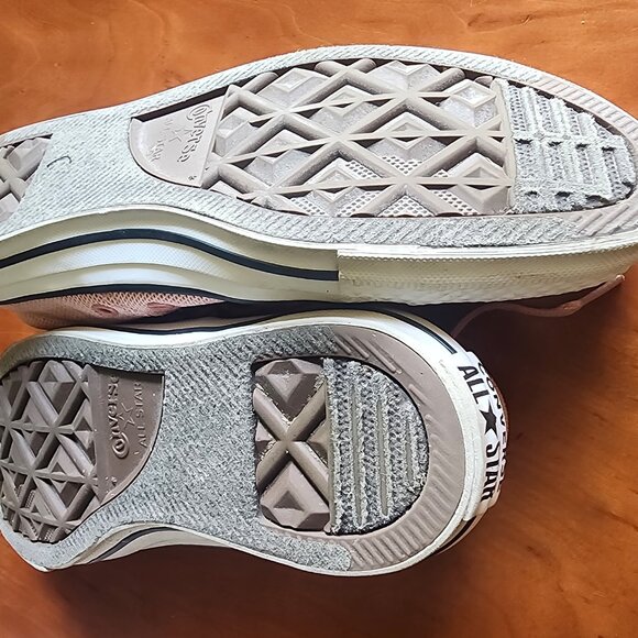 Converse All Star Low-Top Sneakers – Blush Pink/Red Canvas, Women’s Size 8 - Picture 2 of 4